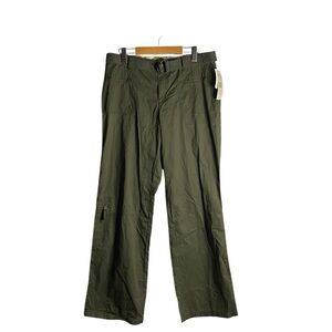 Tribal Women's Cactus Belted Khaki Straight Leg Pant